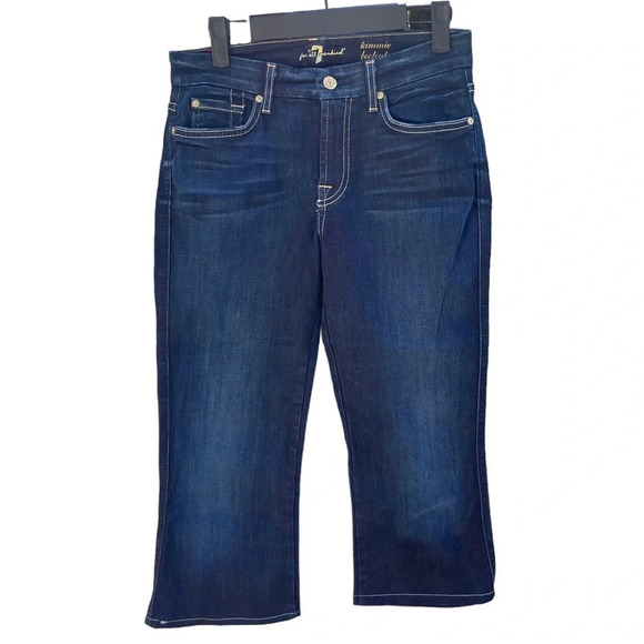 7 FOR ALL MANKIND KIMMIE BOOTCUT CROPPED JEANS - Picture 1 of 4